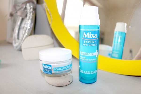 La gamme MIXA expert peau sensible à l’acide hyaluronique