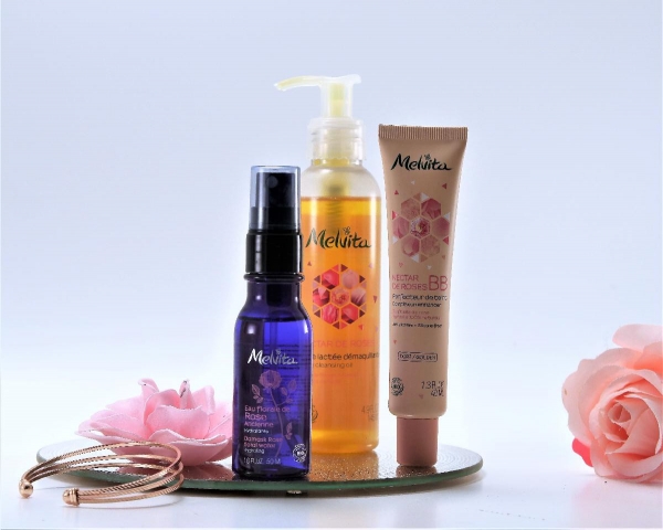 Une routine printanière avec la gamme Nectar de Roses de Melvita